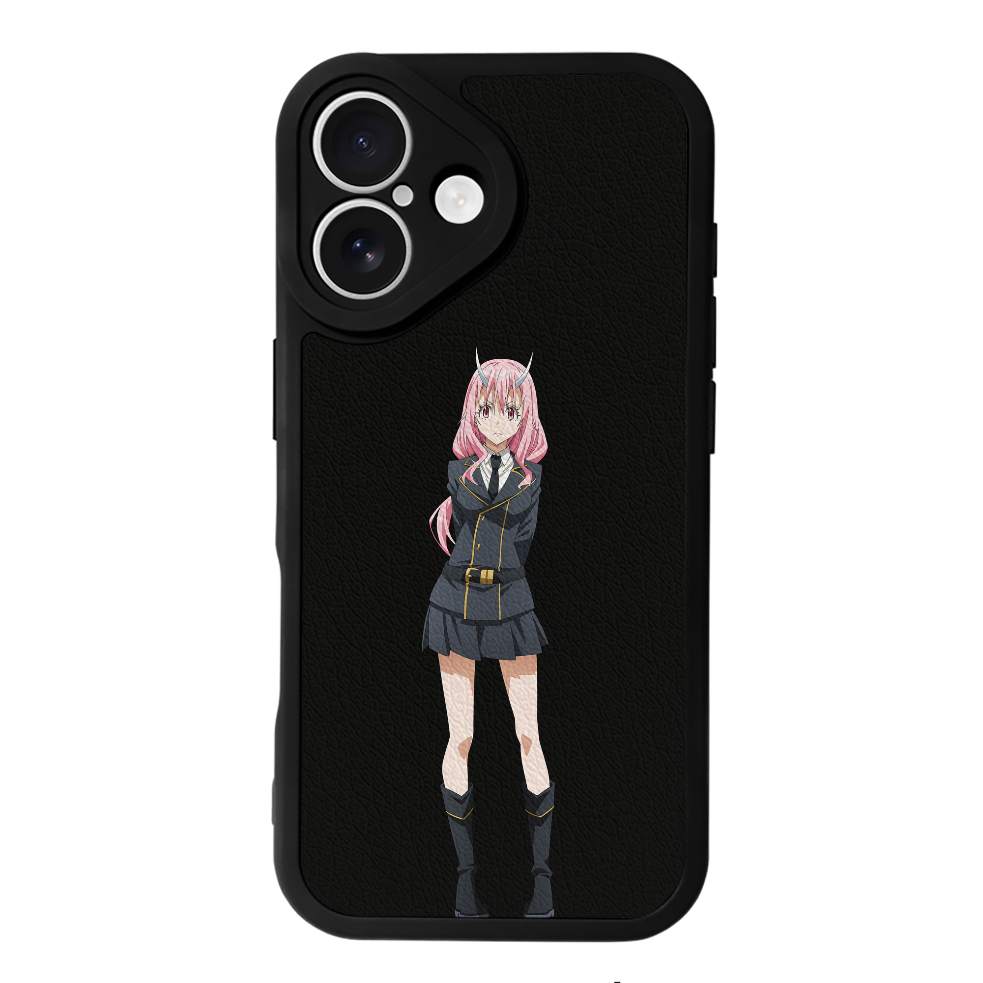 （画像用） 転スラ Regarding Reincarnated to Slime 【iPhone 16シリーズ対応】シリコンスマホケース（レザー調） 材質：シリコン